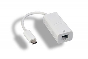 USB Type-C 3.1 to RJ-45 Ethernet Adapter Gigabit (10/100/1000Mbps) Black